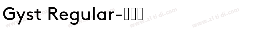Gyst Regular字体转换